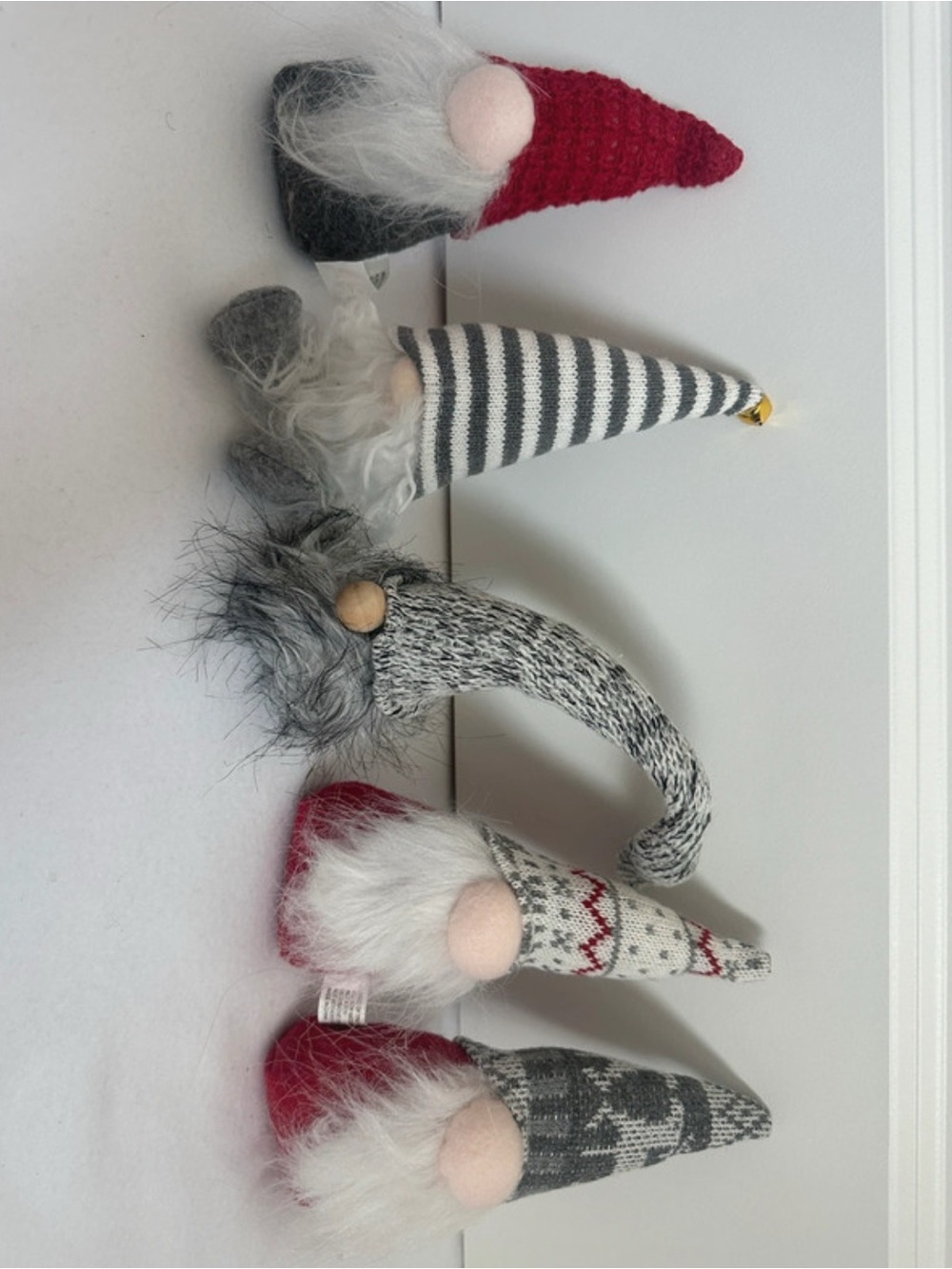 Source Unknown Red & Gray Scandinavian Gnome Set